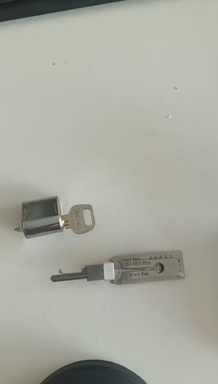 Stainless Steel Precision Tool SS001 O-ring Pickup Kit Hook Tool Maintenance Repair Kit Key Decoder Only for Straight Groove