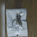 Collar con colgante luminoso de luna de moda, piedra natural brillante, brilla en la oscuridad, regalo para mujer