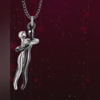 Love Hug Necklace Unisex Men Women Couple Jewelry Simple Temperament Clavicle Chain Valentines Day Lover Gift 