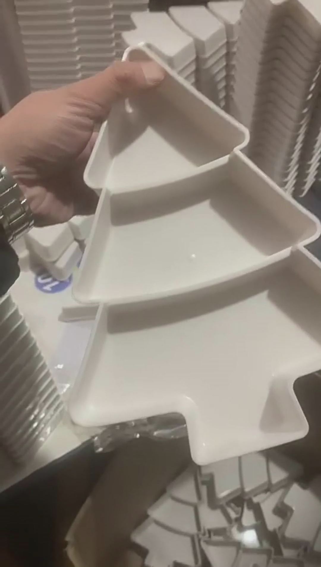 Christmas Tree Shaped Fruit Platter Creative Plates Storage Box Dried Fruit Snack Plates Divided Candy Dessert Plate Container