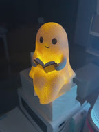 Bonita luz nocturna LED fantasma, luz nocturna para niños, regalo, lámpara de noche para dormir, decoraciones de Halloween, encantadora lámpara fantasma, luz cálida.