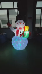 Christmas LED Lights Glowing Santa Tree Snowman Inflatable Doll Outdoor Yard Garden Decor