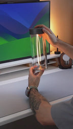 Nueva luz LED de camping tipo C, recargable, portátil, de noche, con alta transparencia y anticaídas, luz de ambiente creativo