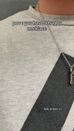 Love Hug Necklace Unisex Men Women Couple Jewelry Simple Temperament Clavicle Chain Valentines Day Lover Gift 