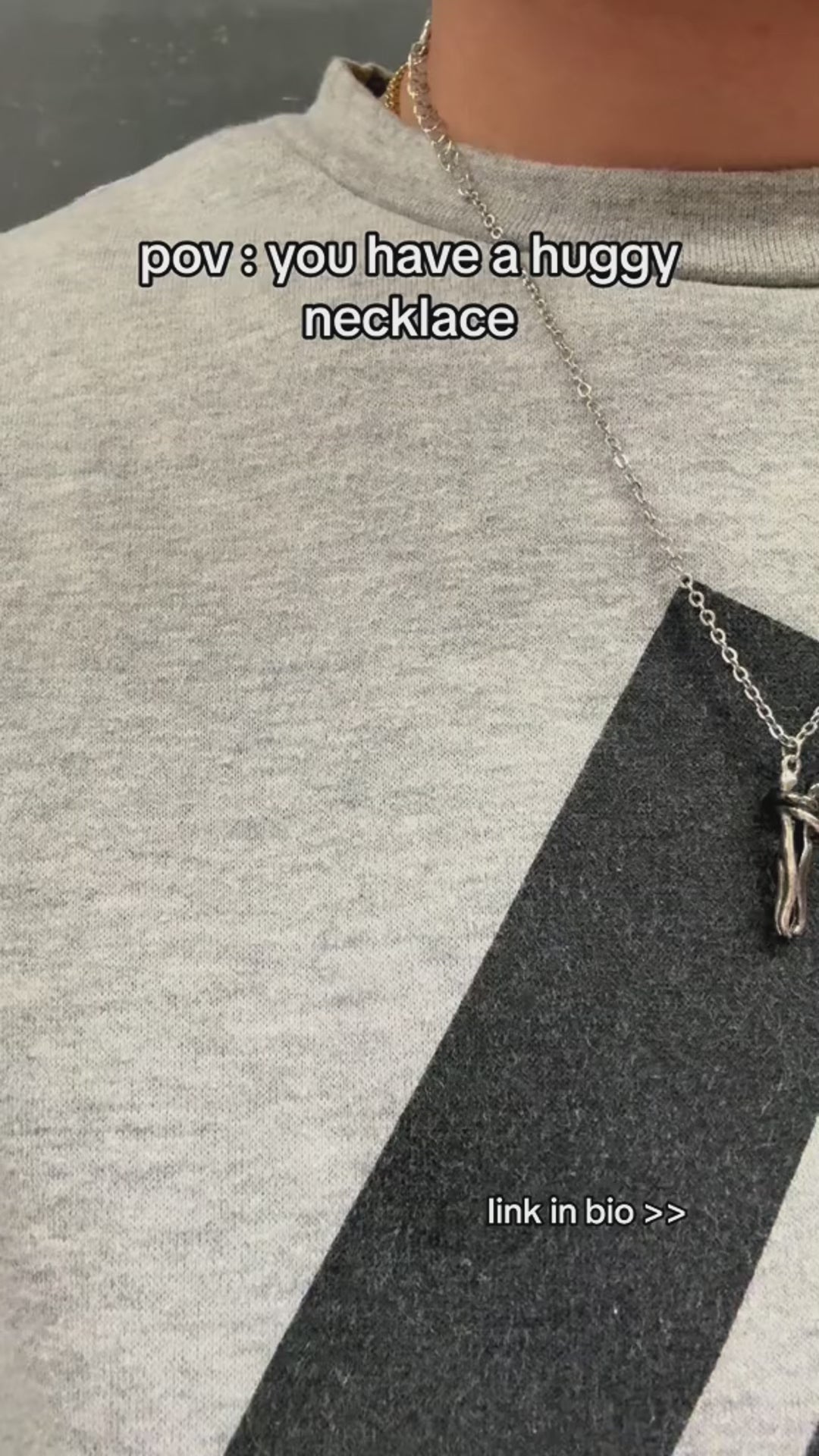 Love Hug Necklace Unisex Men Women Couple Jewelry Simple Temperament Clavicle Chain Valentines Day Lover Gift 