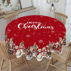Christmas Tablecloth Christmas Decorations for Home 2025 Xmas Gifts Navidad New Year Winter Holiday Kitchen Dining Table Cover