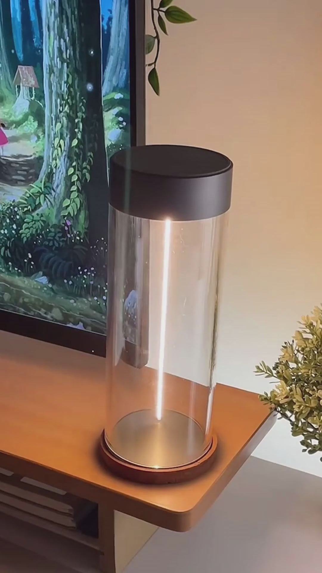 Nueva luz LED de camping tipo C, recargable, portátil, de noche, con alta transparencia y anticaídas, luz de ambiente creativo