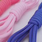 4Pcs/1Pair 100cm Elastic No Tie Shoelaces Metal Lock Shoe Laces For Kids Adult Sneakers Quick Shoelaces Semicircle Shoestrings